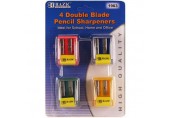 PENCIL SHARPENER 4PC SQ